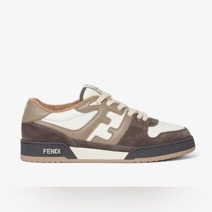 Fendi Grey, Brown and Cream Match trainers size 37 like new